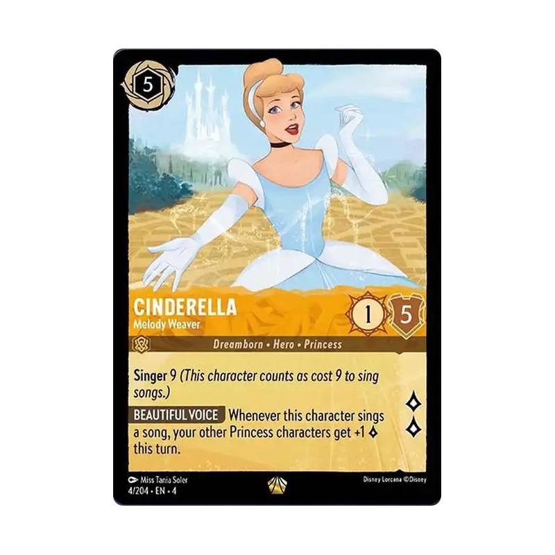 Carta Cinderella - Melody Weaver | Disney Lorcana #004/204·EN·4