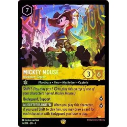 Carta Foil Mickey Mouse - Musketeer Captain | Lorcana #016/204·EN·4