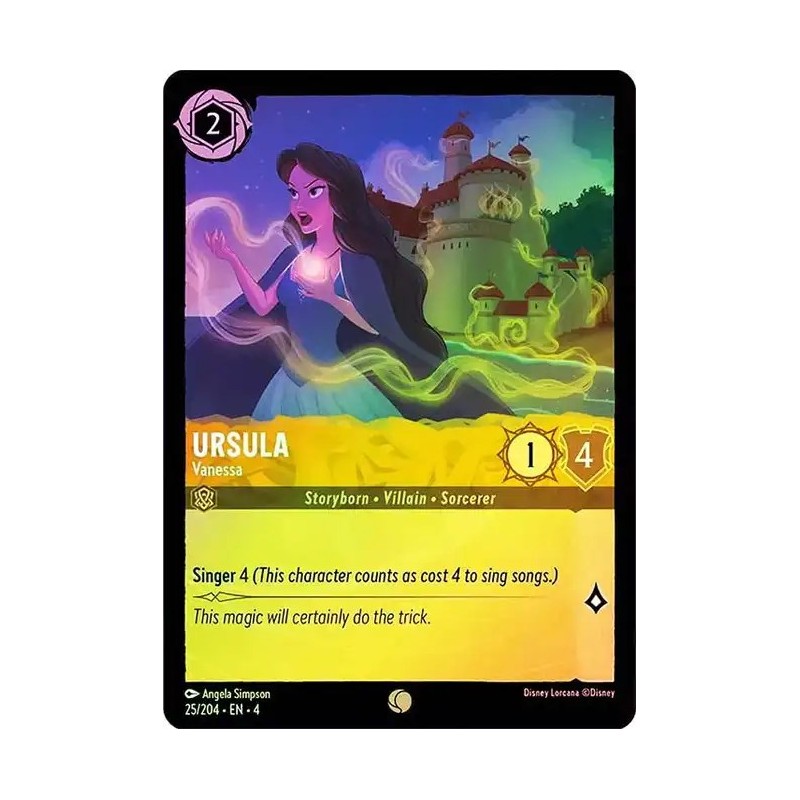 Carta Foil Ursula - Vanessa | Disney Lorcana #025/204·EN·4