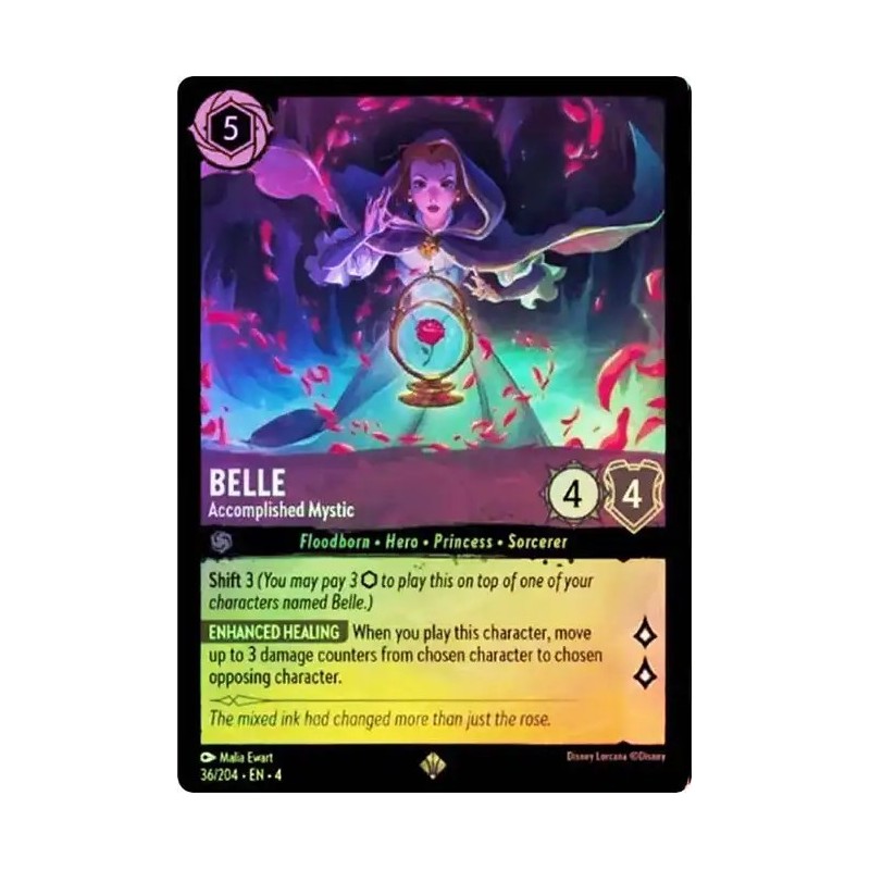 Carta Foil Belle - Accomplished Mystic | Disney Lorcana #036/204·EN·4