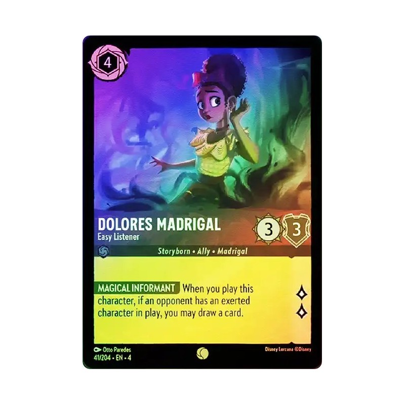 Carta Foil Dolores Madrigal - Easy Listener | Lorcana #041/204·EN·4