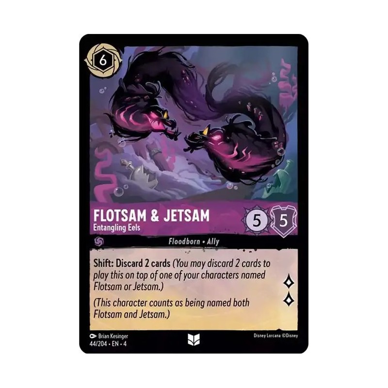 Carta Flotsam & Jetsam - Entangling Eels Disney Lorcana #044/204·EN·4