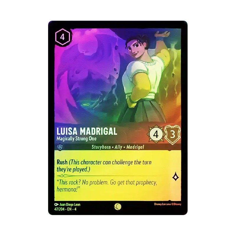 Carta Foil Luisa Madrigal - Magically Strong One Lorcana #047/204·EN·4