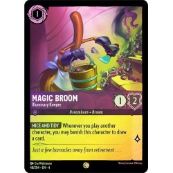 Carta Foil Magic Broom - Illuminary Keeper Disney Lorcana 048/204·EN·4