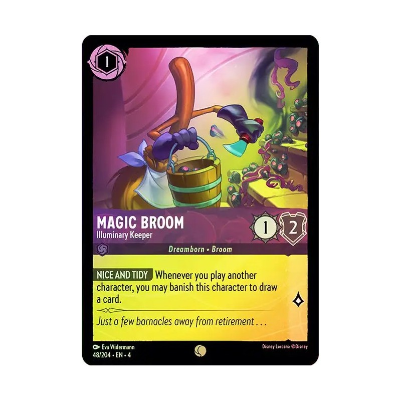 Carta Foil Magic Broom - Illuminary Keeper Disney Lorcana 048/204·EN·4