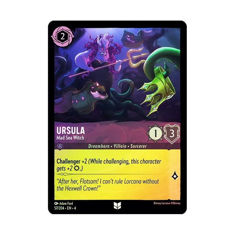 Carta Foil Ursula - Mad Sea Witch | Disney Lorcana #057/204·EN·4