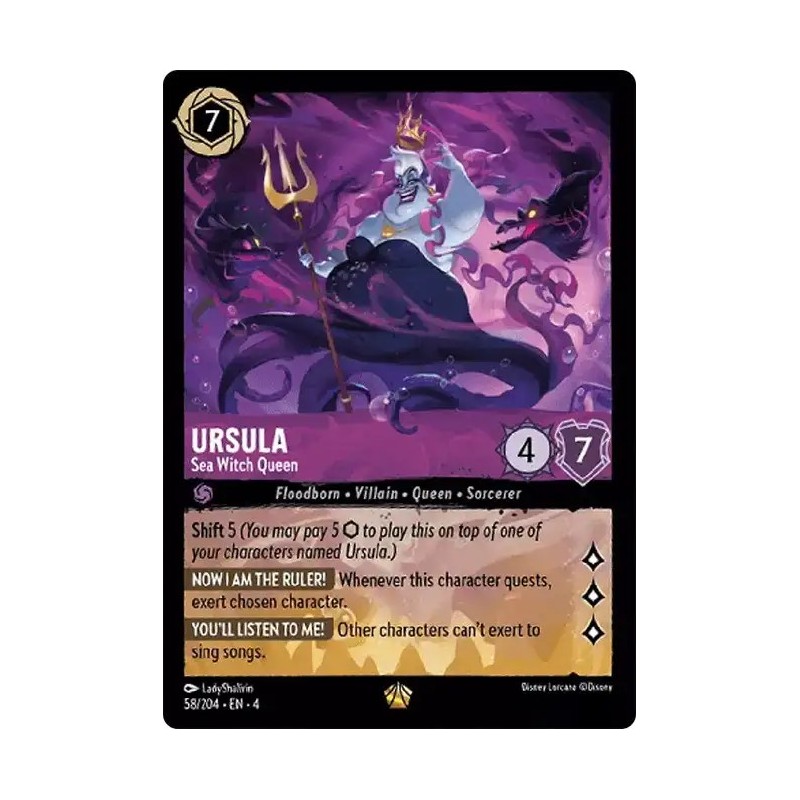 Carta Ursula - Sea Witch Queen | Disney Lorcana #058/204·EN·4