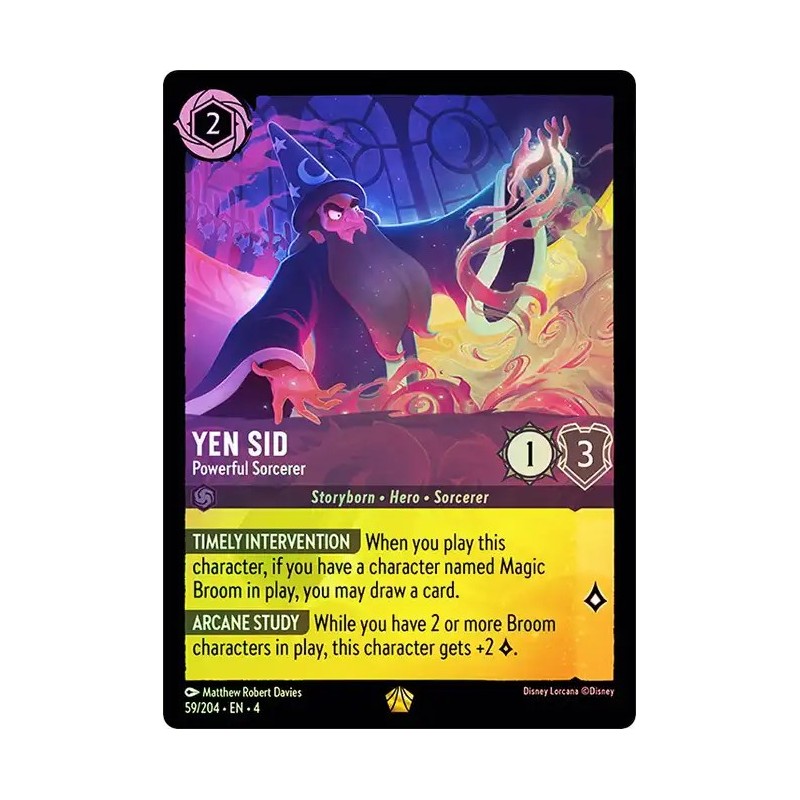 Carta Foil Yen Sid - Powerful Sorcerer | Disney Lorcana #059/204·EN·4