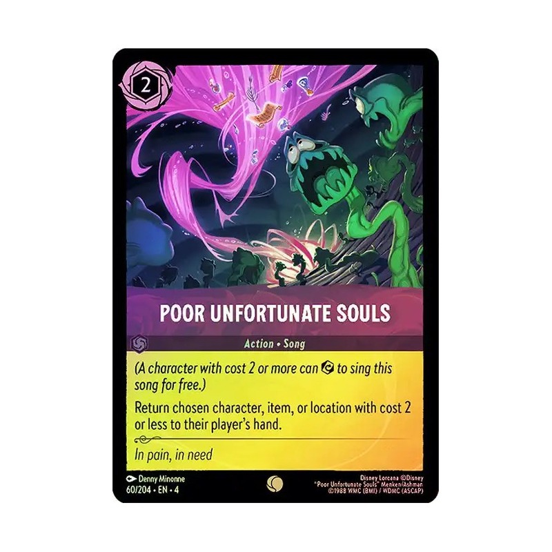 Carta Foil Poor Unfortunate Souls | Disney Lorcana #060/204·EN·4