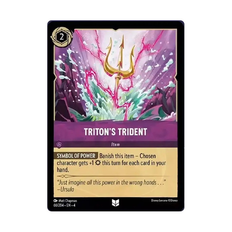 Carta Triton's Trident | Disney Lorcana #066/204·EN·4