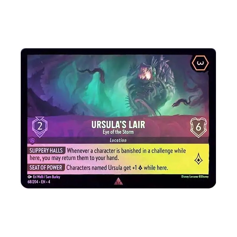 Carta Foil Ursula's Lair - Eye of the Storm | Lorcana #068/204·EN·4