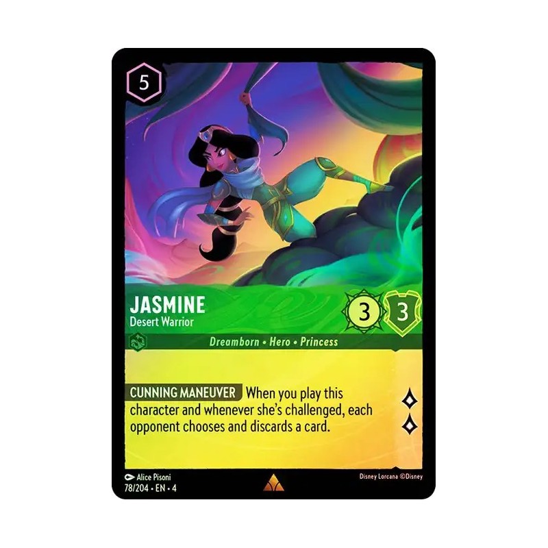 Carta Foil Jasmine - Desert Warrior | Disney Lorcana #078/204·EN·4