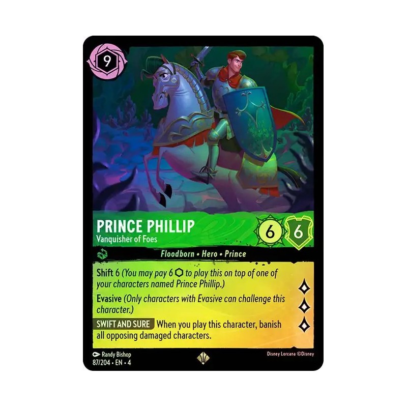 Carta Foil Prince Phillip - Vanquisher of Foes | Lorcana #087/204·EN·4