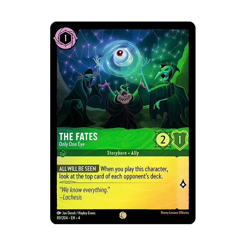 Carta Foil The Fates - Only One Eye | Disney Lorcana #089/204·EN·4