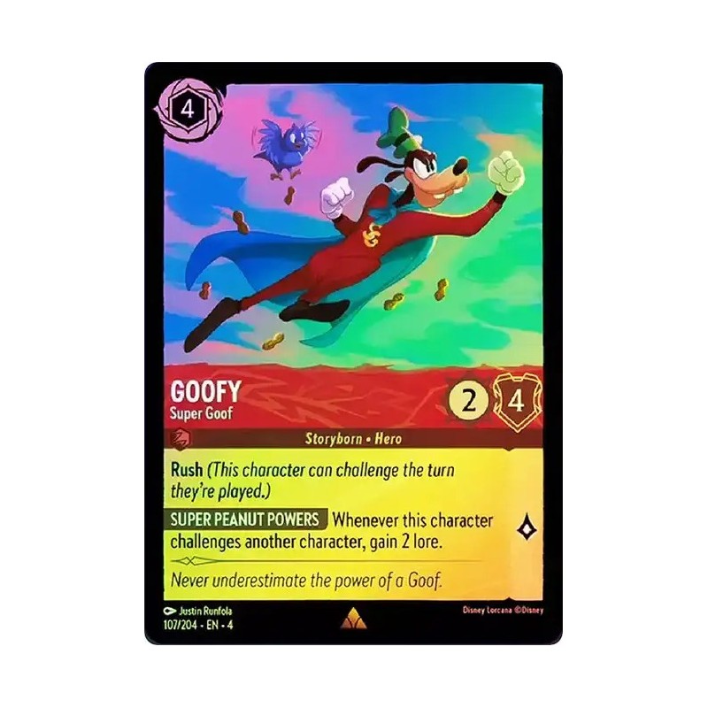 Carta Foil Goofy - Super Goof | Disney Lorcana #107/204·EN·4