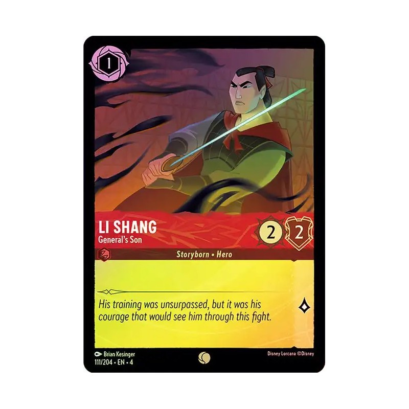 Carta Foil Li Shang - General's Son | Disney Lorcana #111/204·EN·4