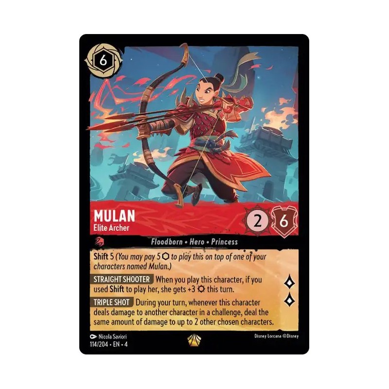 Carta Mulan - Elite Archer | Disney Lorcana #114/204·EN·4