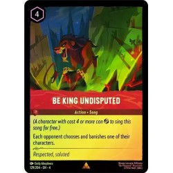 Carta Foil Be King Undisputed | Disney Lorcana #129/204·EN·4