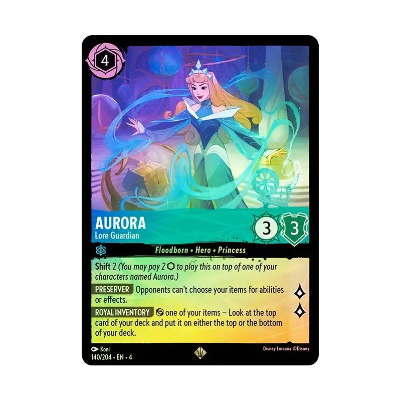 Carta Foil Aurora - Lore Guardian | Disney Lorcana #140/204·EN·4