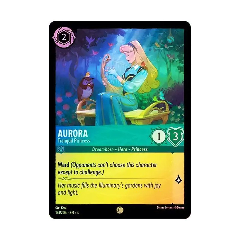 Carta Foil Aurora - Tranquil Princess | Disney Lorcana #141/204·EN·4