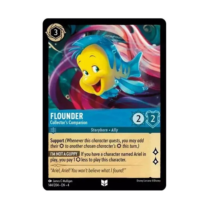 Carta Flounder - Collector's Companion | Disney Lorcana #144/204·EN·4