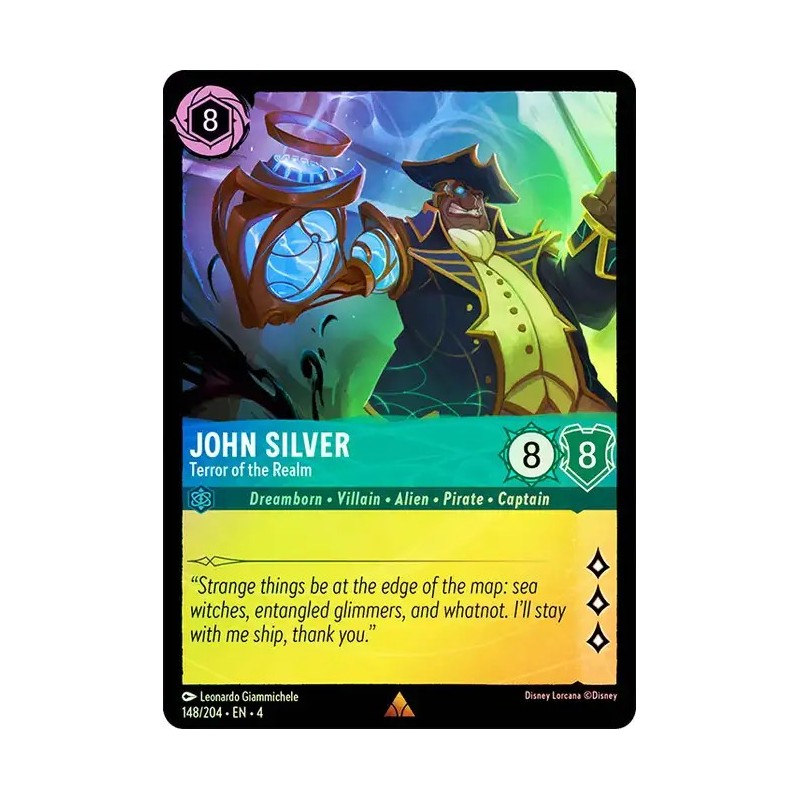 Carta Foil John Silver - Terror of the Realm | Lorcana #148/204·EN·4