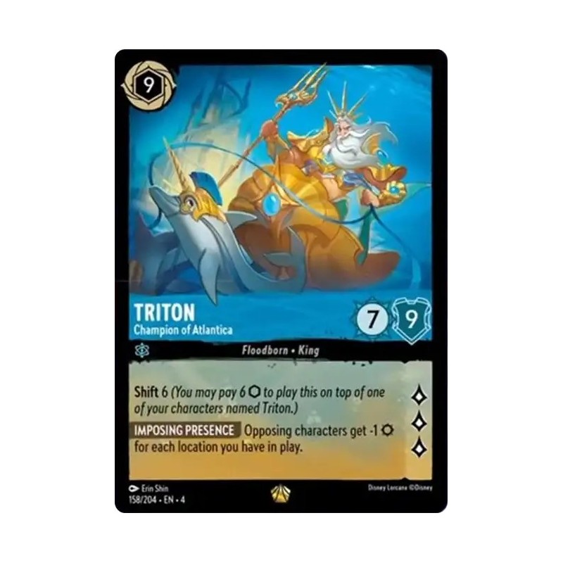 Carta Triton - Champion of Atlantica | Disney Lorcana #158/204·EN·4