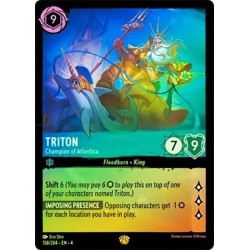 Carta Foil Triton - Champion of Atlantica Disney Lorcana #158/204·EN·4