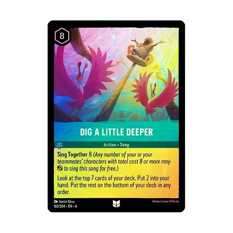 Carta Foil Dig a Little Deeper | Disney Lorcana #162/204·EN·4