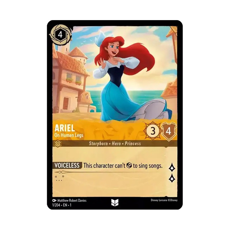 Carta Ariel - On Human Legs | Disney Lorcana #001/204·EN·1