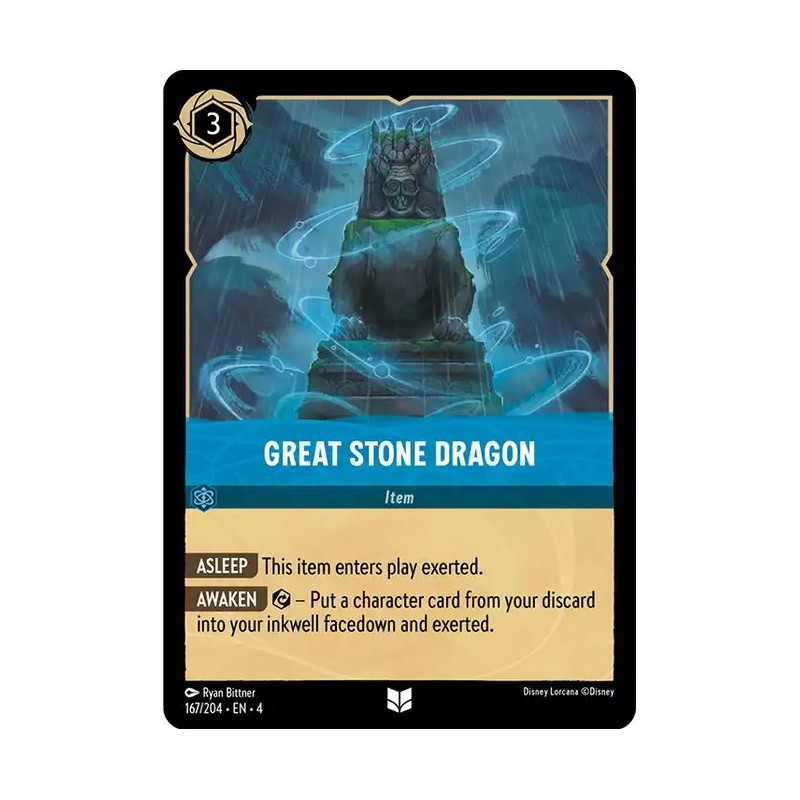 Carta Great Stone Dragon | Disney Lorcana #167/204·EN·4