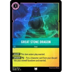 Carta Foil Great Stone Dragon | Disney Lorcana #167/204·EN·4