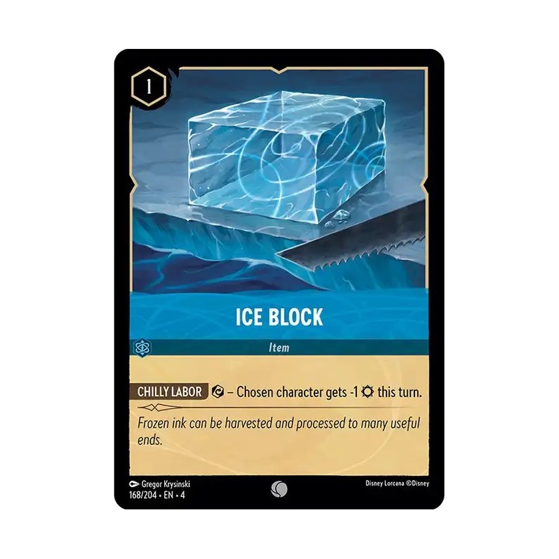 Carta Ice Block | Disney Lorcana #168/204·EN·4