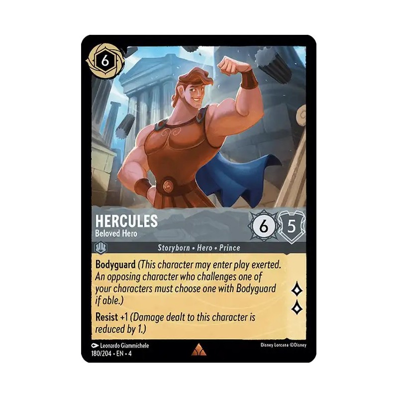 Carta Hercules - Beloved Hero | Disney Lorcana #180/204·EN·4