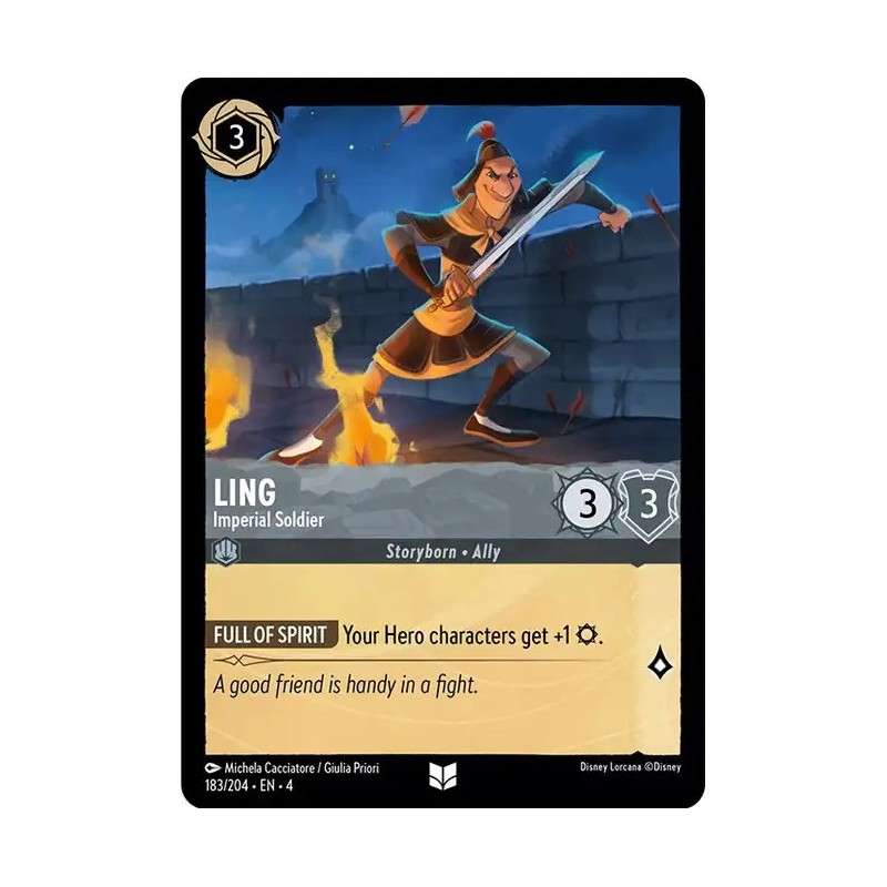 Carta Ling - Imperial Soldier | Disney Lorcana #183/204·EN·4