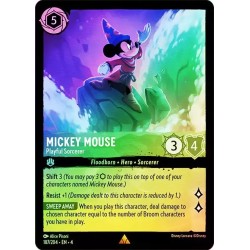 Carta Foil Mickey Mouse - Playful Sorcerer Disney Lorcana 187/204·EN·4