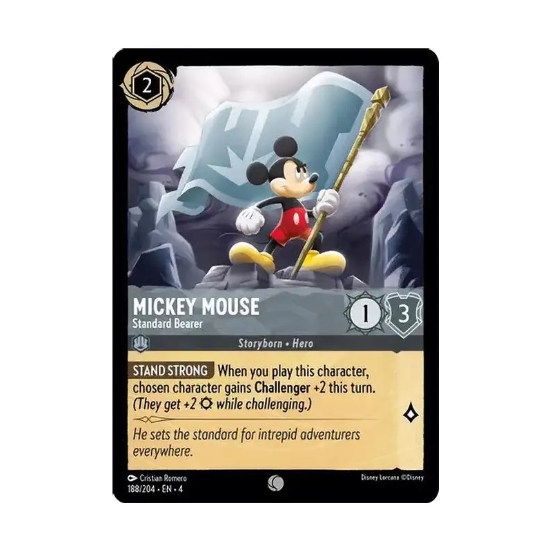 Carta Mickey Mouse - Standard Bearer | Disney Lorcana #188/204·EN·4