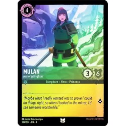 Carta Foil Mulan - Armored Fighter | Disney Lorcana #189/204·EN·4