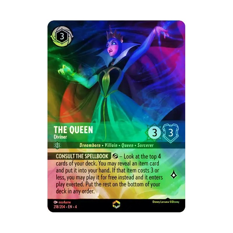 Carta Encantada The Queen - Diviner | Disney Lorcana #218/204·EN·4