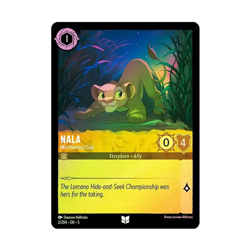 Carta Foil Nala - Mischievous Cub | Disney Lorcana #002/204·EN·5