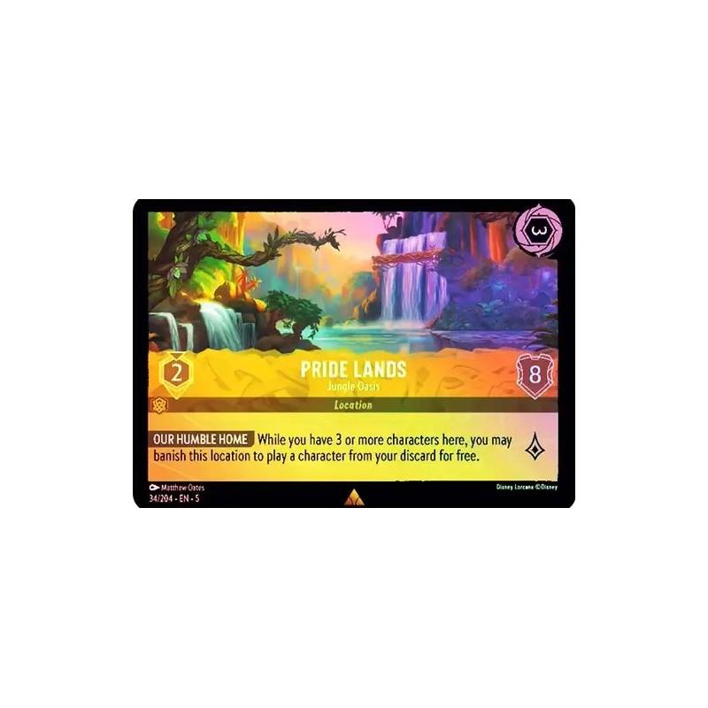 Carta Foil Pride Lands - Jungle Oasis | Disney Lorcana #034/204·EN·5