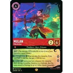 Carta Foil Mulan - Elite Archer | Disney Lorcana #224/204·EN·4