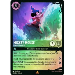 Carta Foil Mickey Mouse - Playful Sorcerer Disney Lorcana 225/204·EN·4