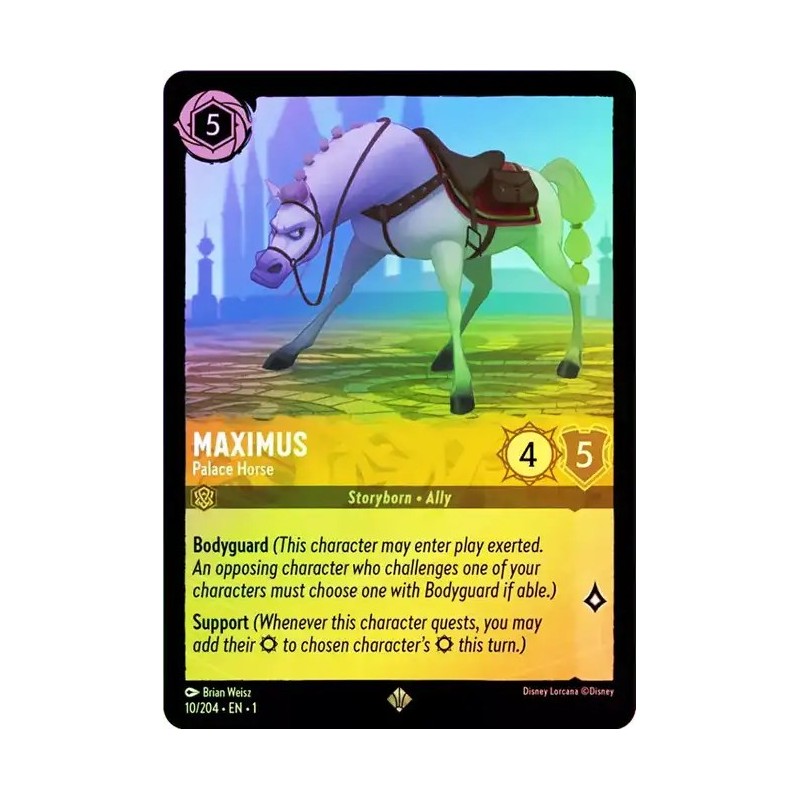 Carta Foil Maximus - Palace Horse | Disney Lorcana #010/204·EN·1