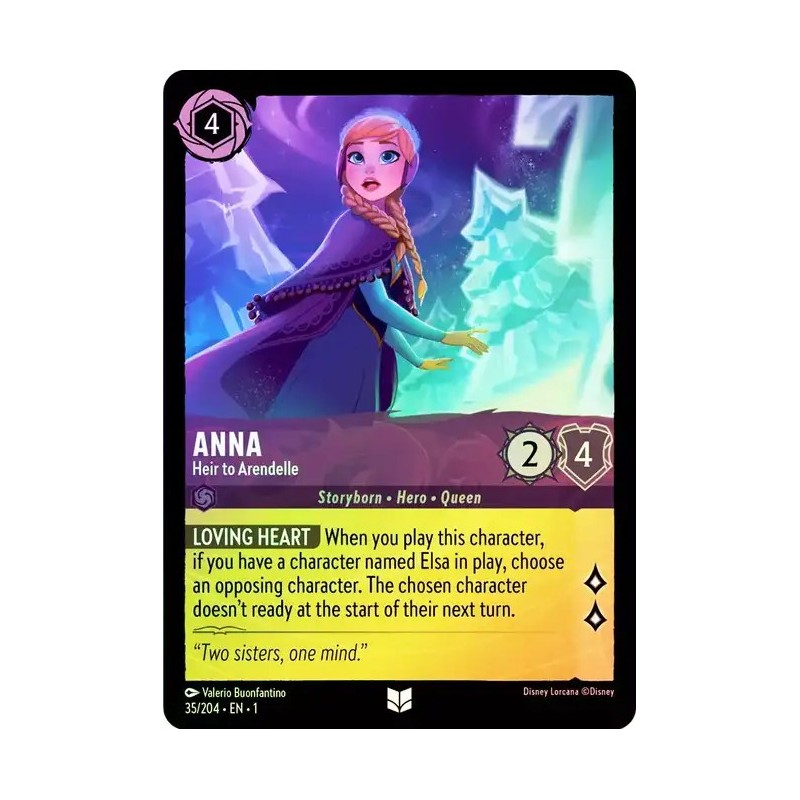 035/204·EN·1 | Anna - Heir to Arendelle | Temporada 1 | Carta FOIL en Inglés