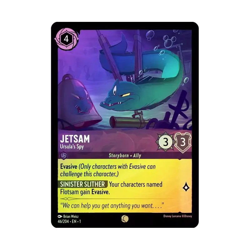 046/204·EN·1 | Jetsam - Ursula's Spy | Temporada 1 | Carta FOIL en Inglés