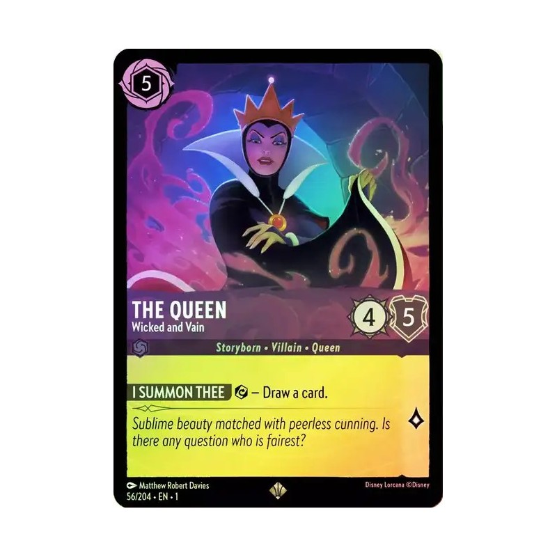 056/204·EN·1 | The Queen - Wicked and Vain | Temporada 1 | Carta FOIL en Inglés