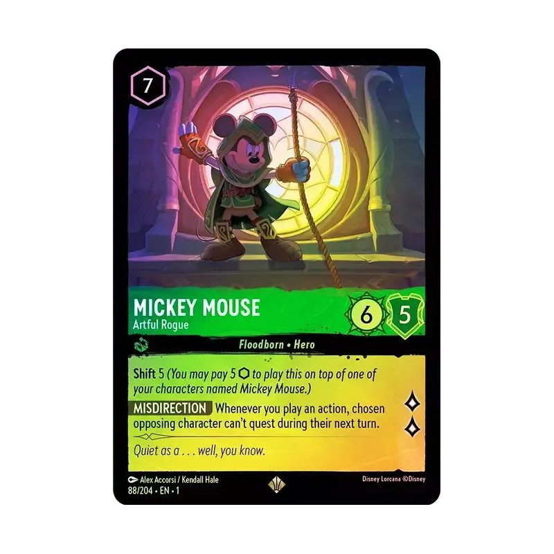 088/204·EN·1 | Mickey Mouse - Artful Rogue | Temporada 1 | Carta FOIL en Inglés