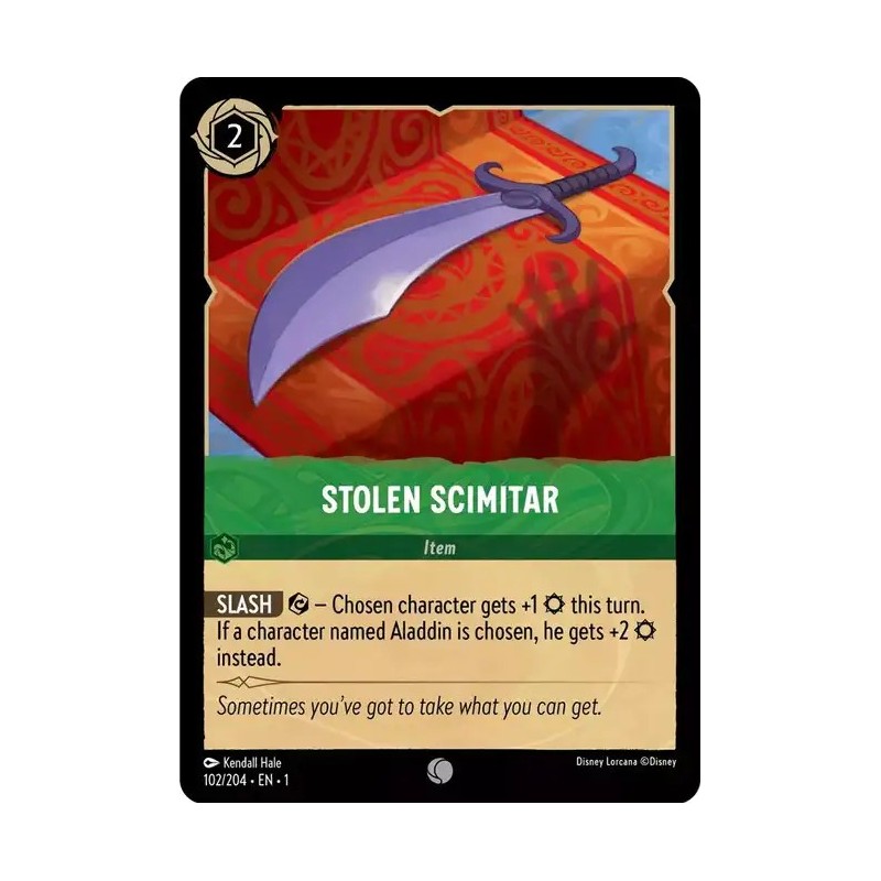 Carta Stolen Scimitar | Disney Lorcana #102/204·EN·1