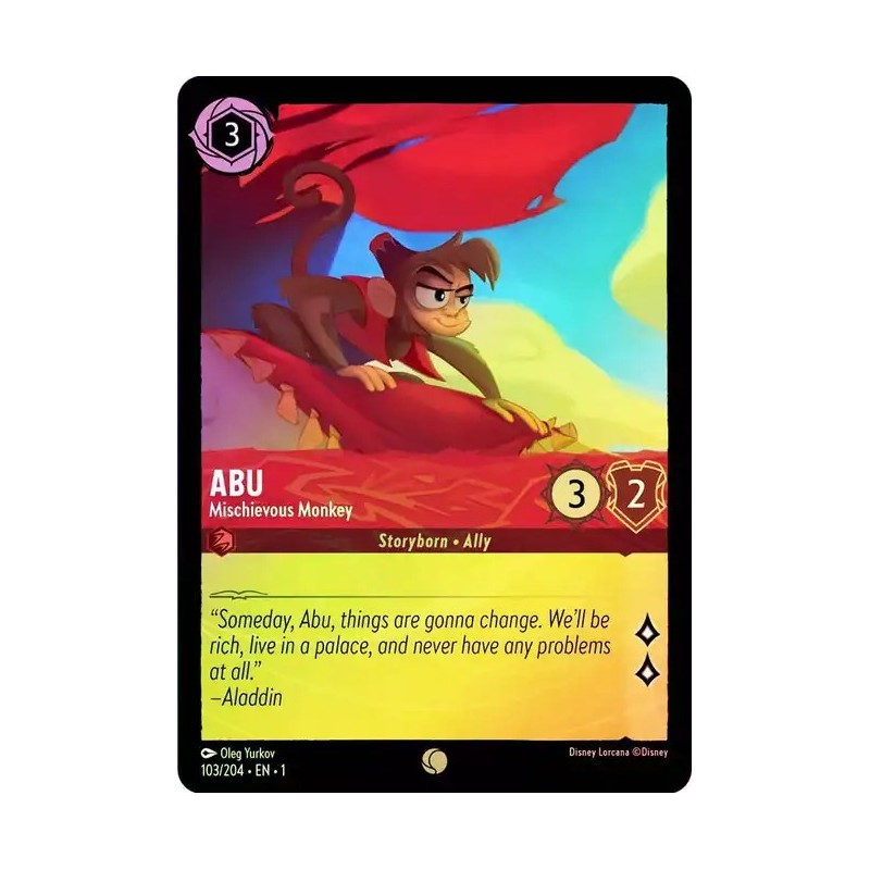 Carta Foil Abu - Mischievous Monkey | Disney Lorcana #103/204·EN·1